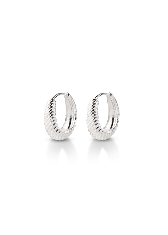 Twisted Hoops Silver