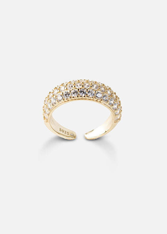 Rounded Statement Ring Gold