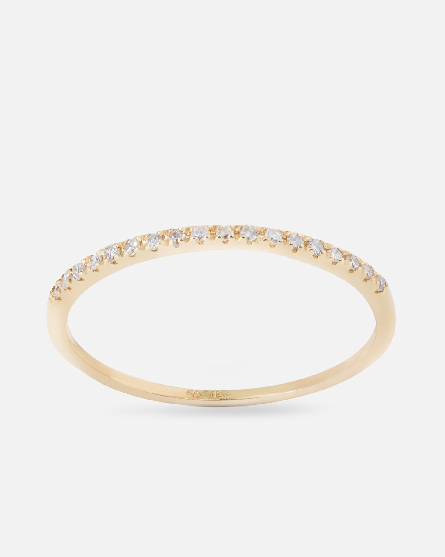 Ring gult gull 0,08ct diamant