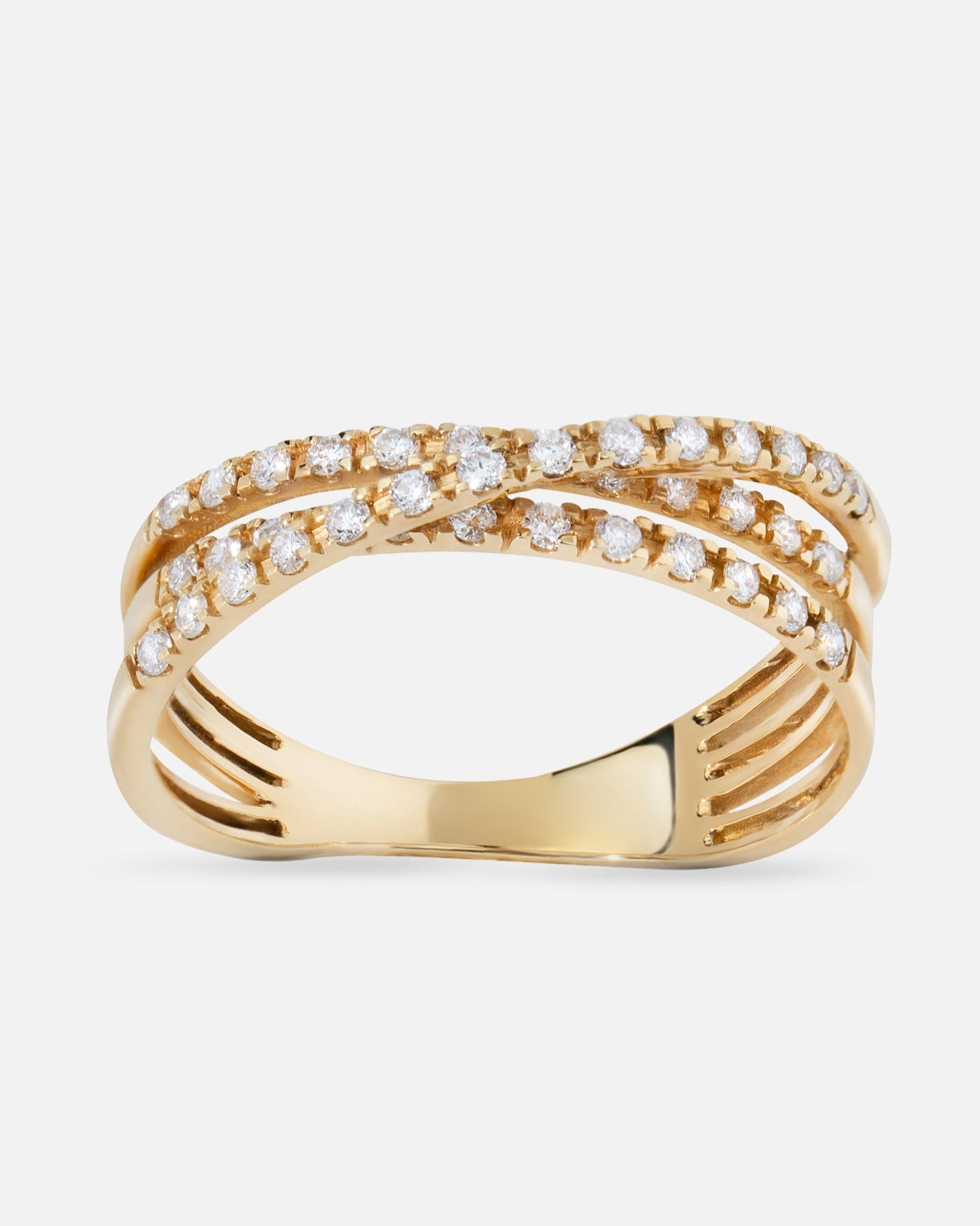 Ring hvitt gull 0,304ct diamant