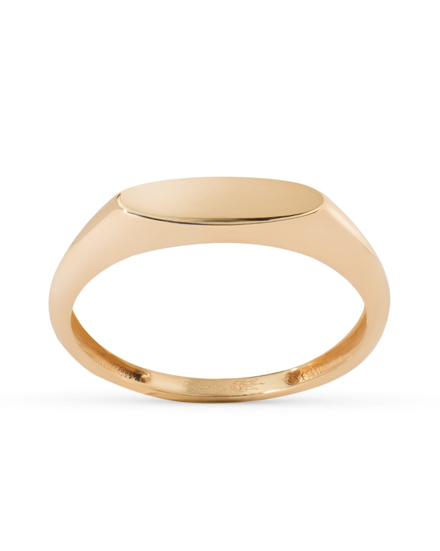 Ring gult gull elipse