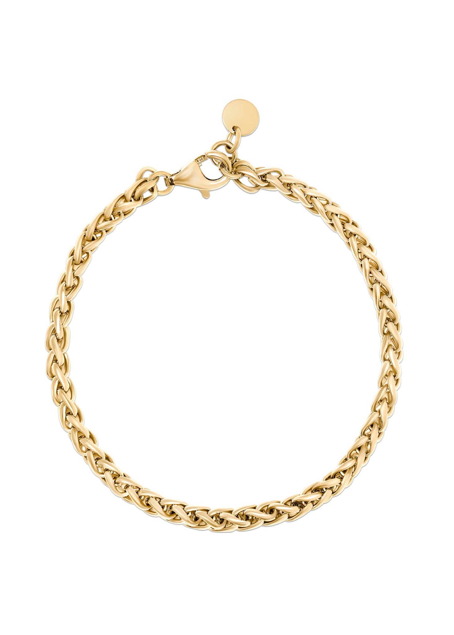Gold link bracelet