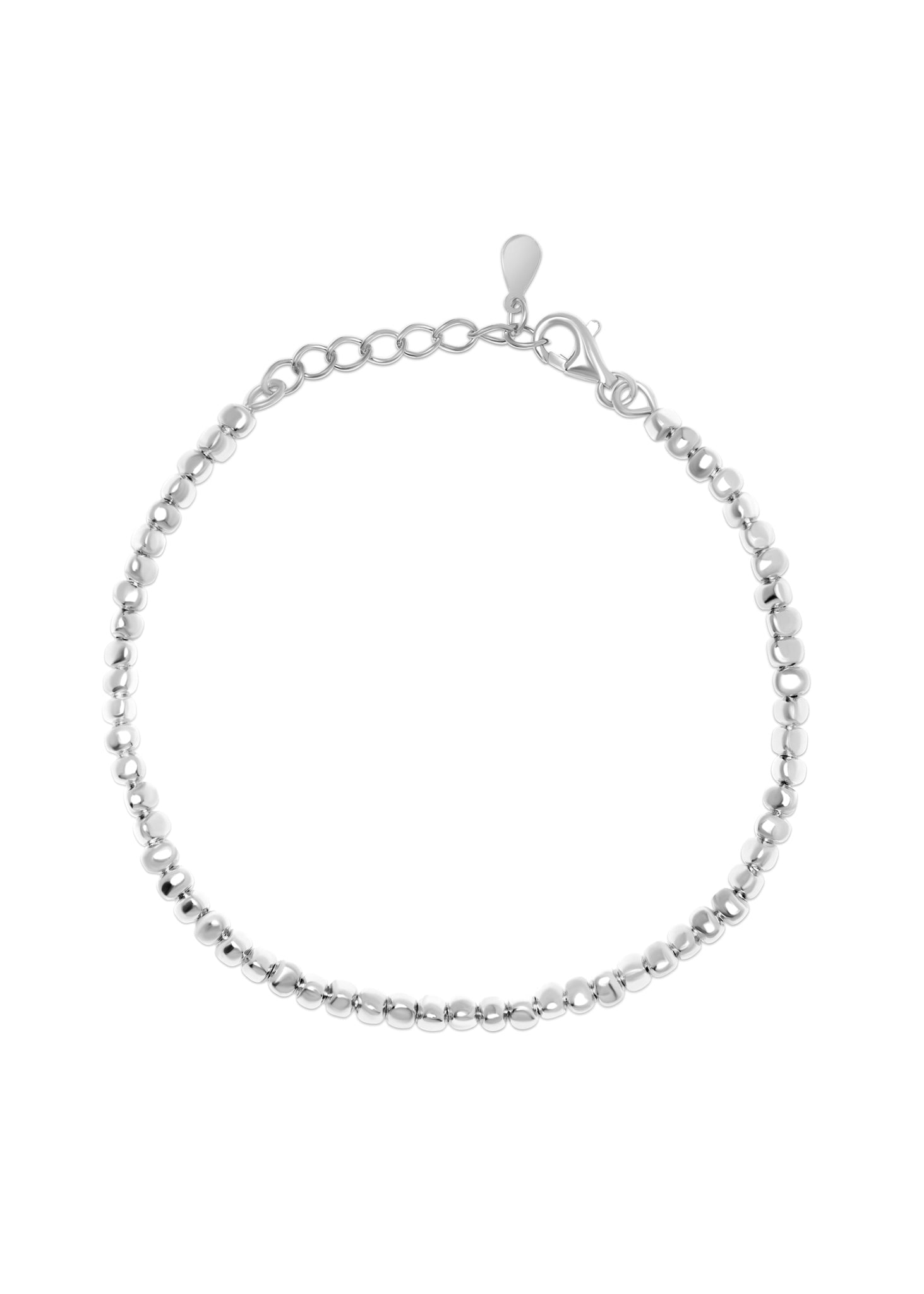 Silver raindrops bracelet