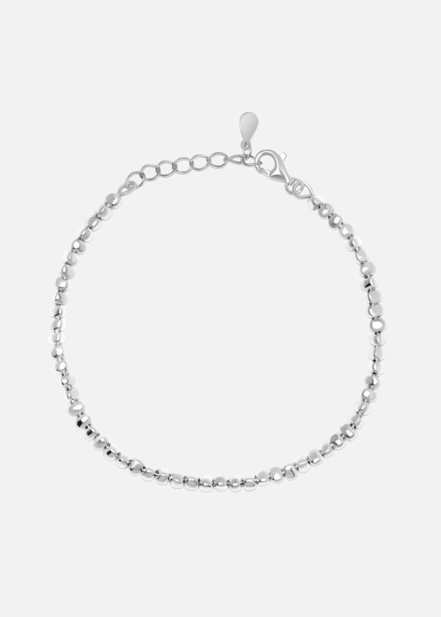 Silver raindrops bracelet
