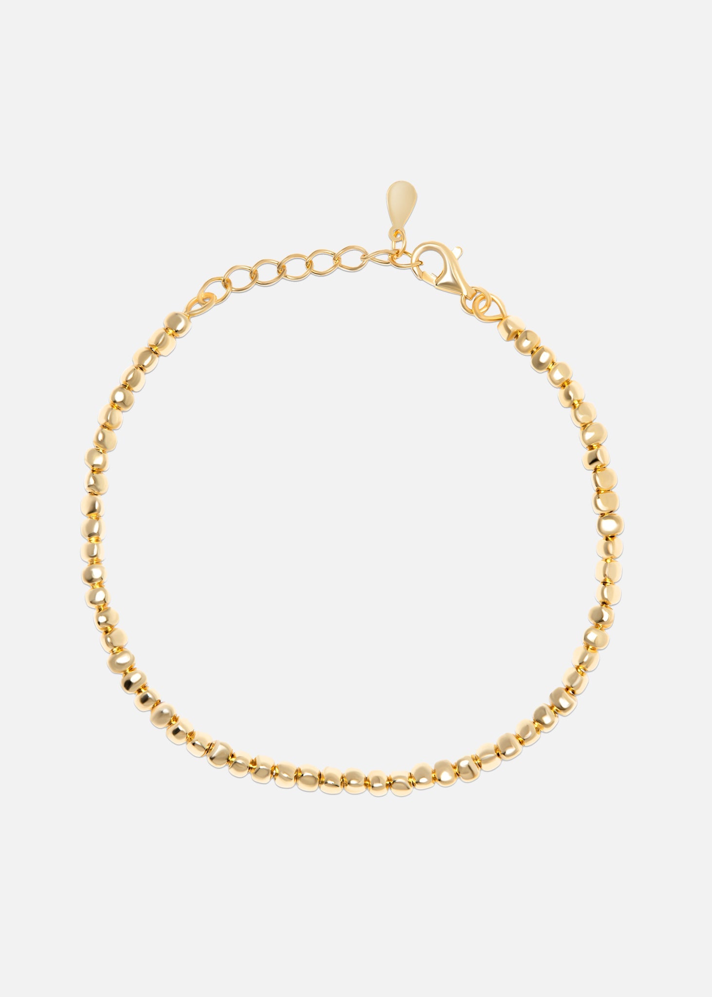 Gold raindrop bracelet