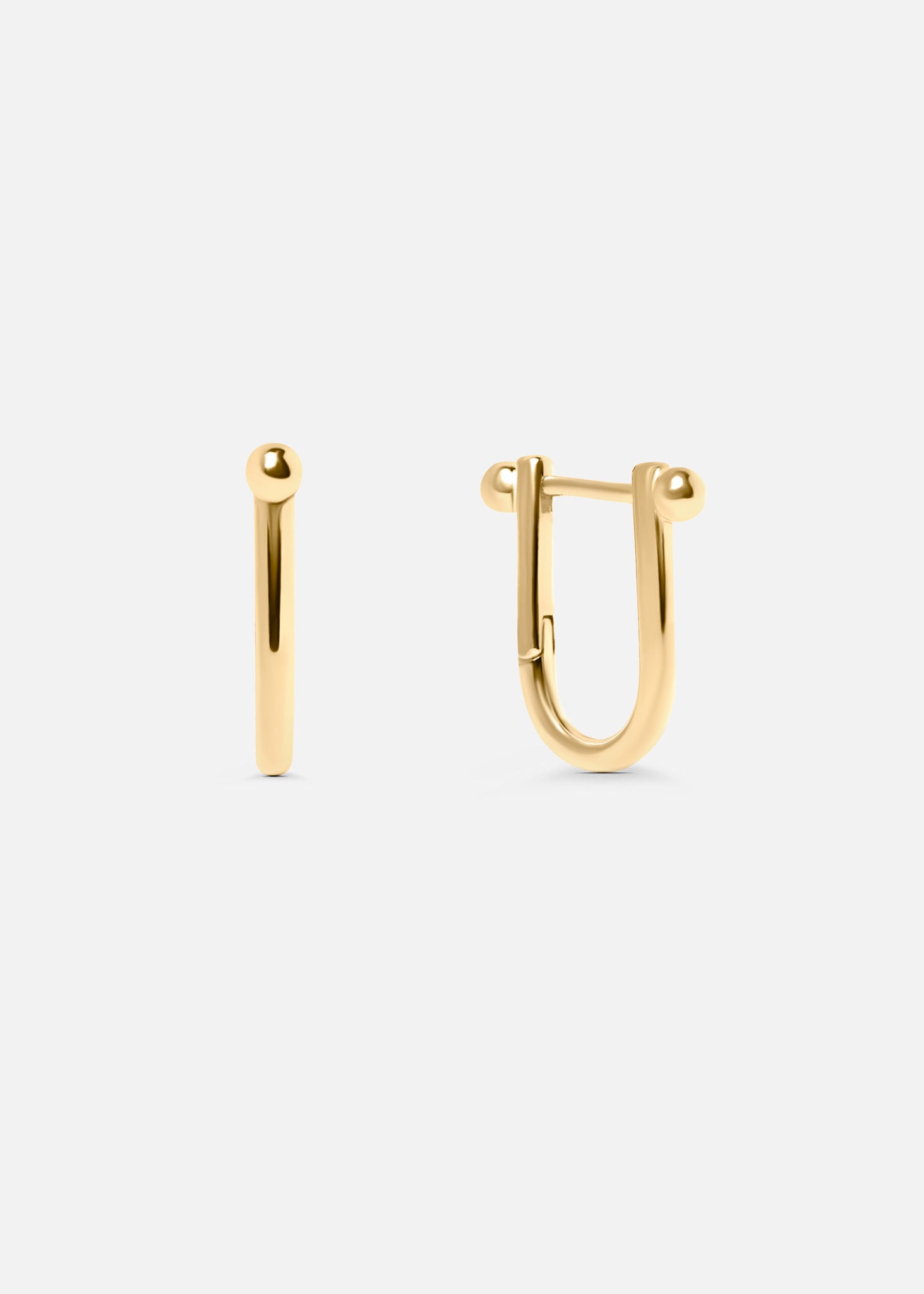 Gold oval Hoops