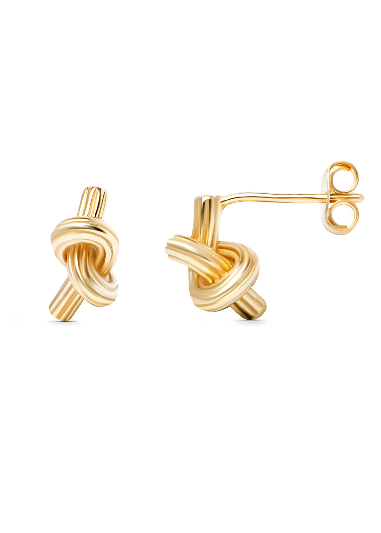 Gold knot studs