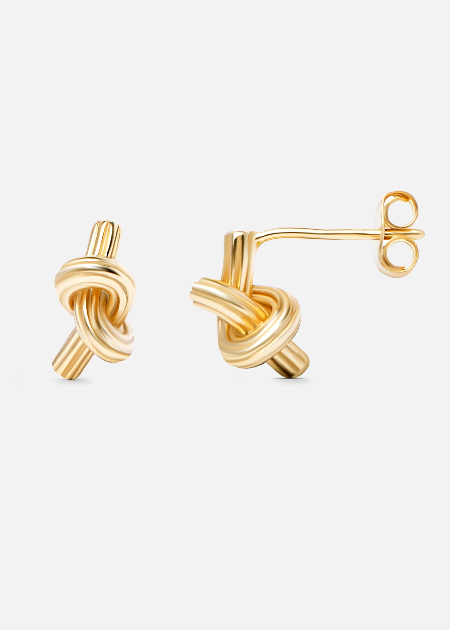 Gold knot studs