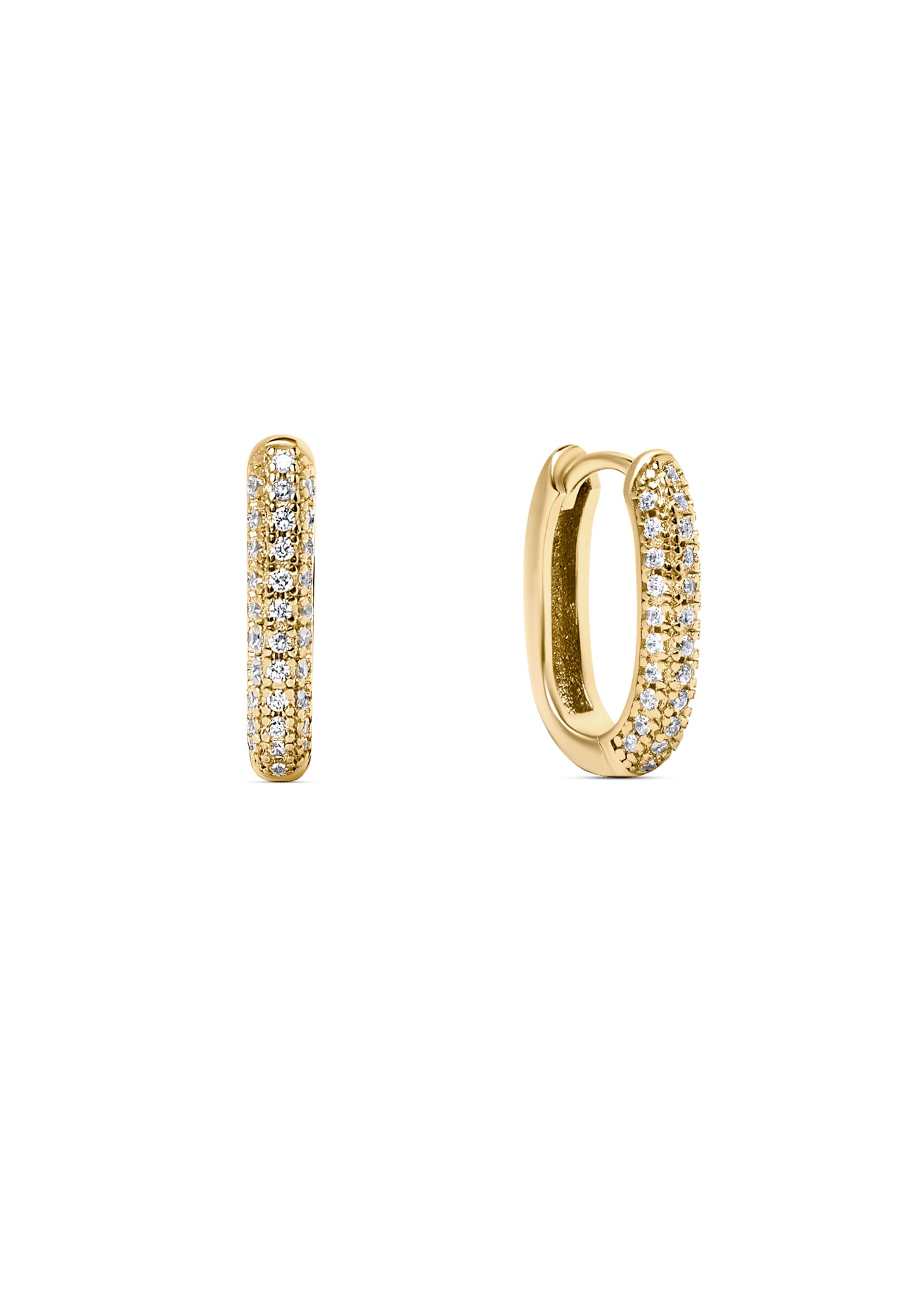 Gold strass Hoops