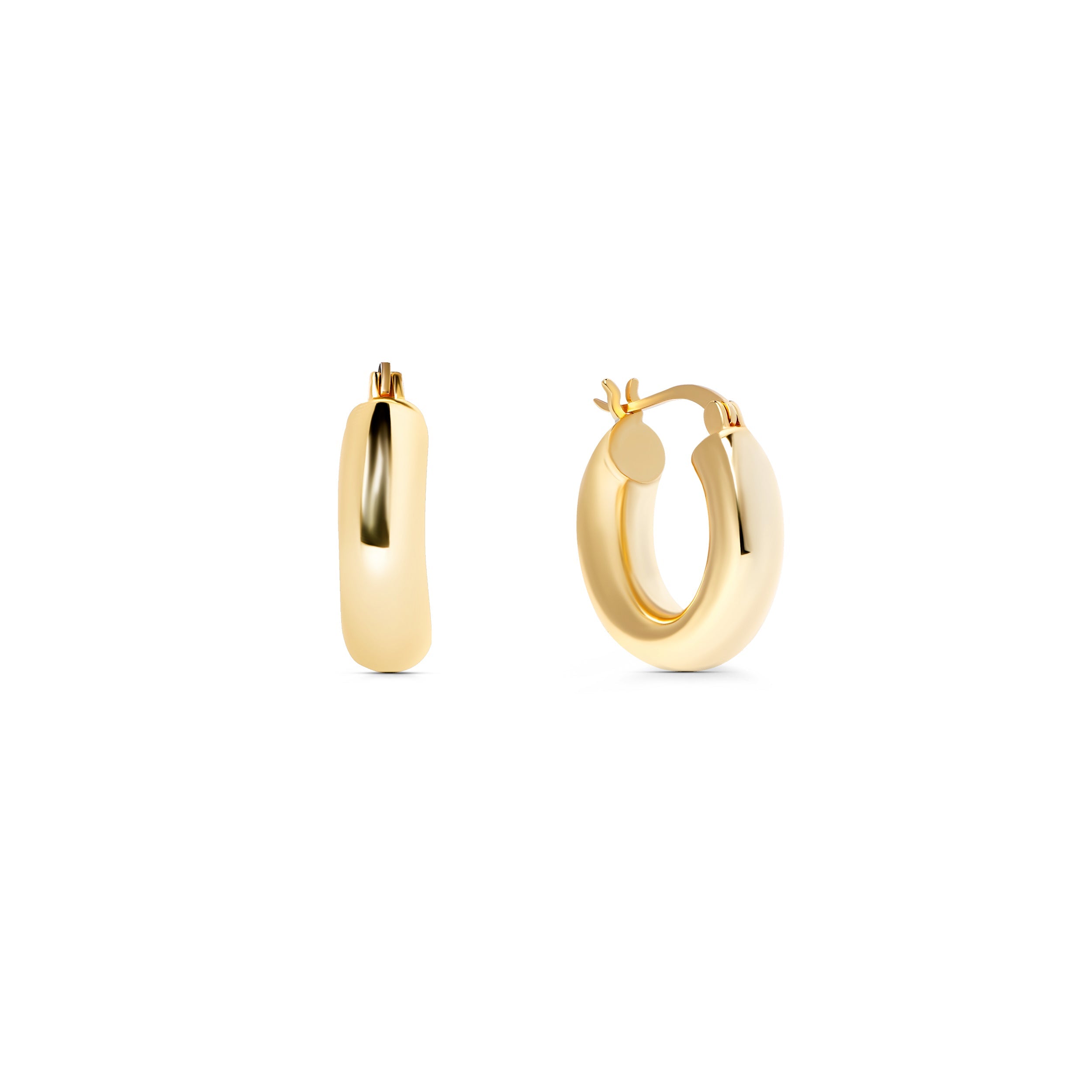 Gold chunky Hoops