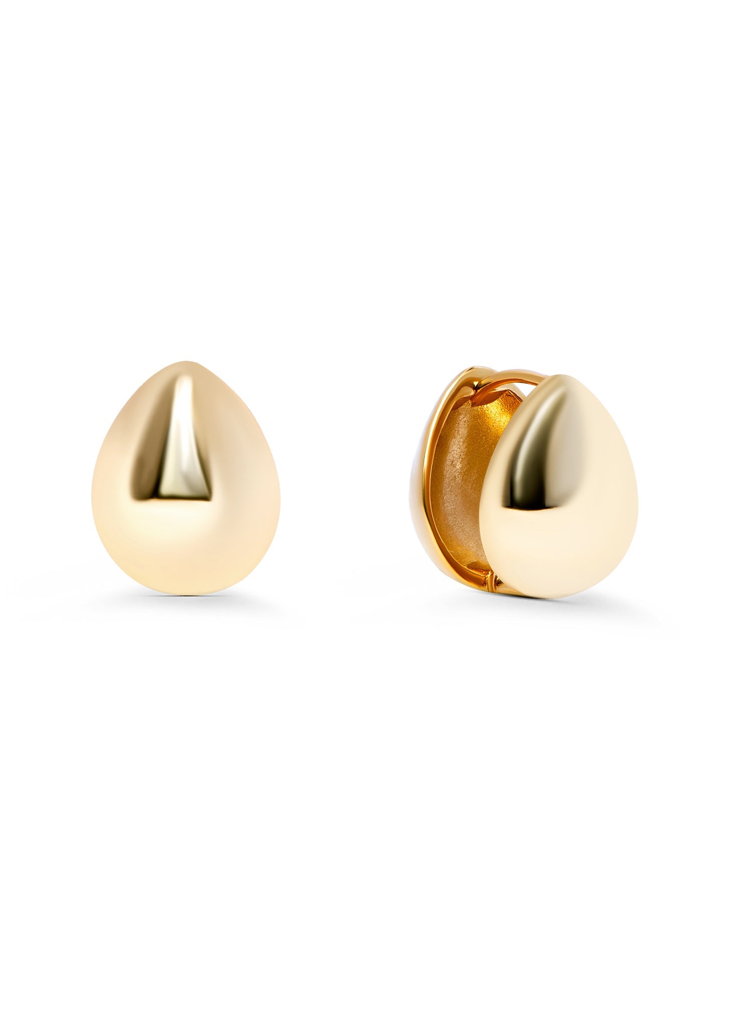 Gold drops earrings