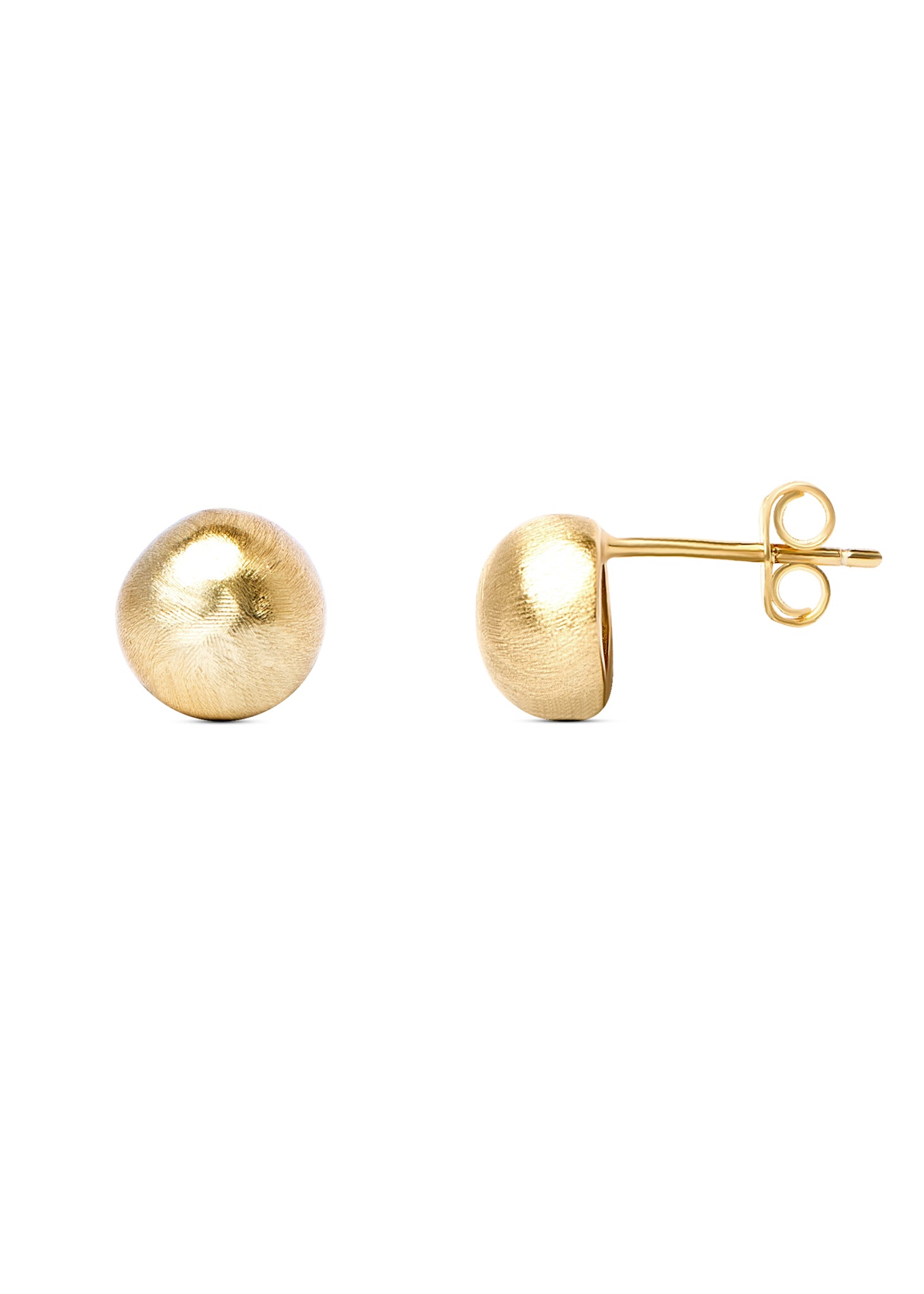 Gold rounded studs