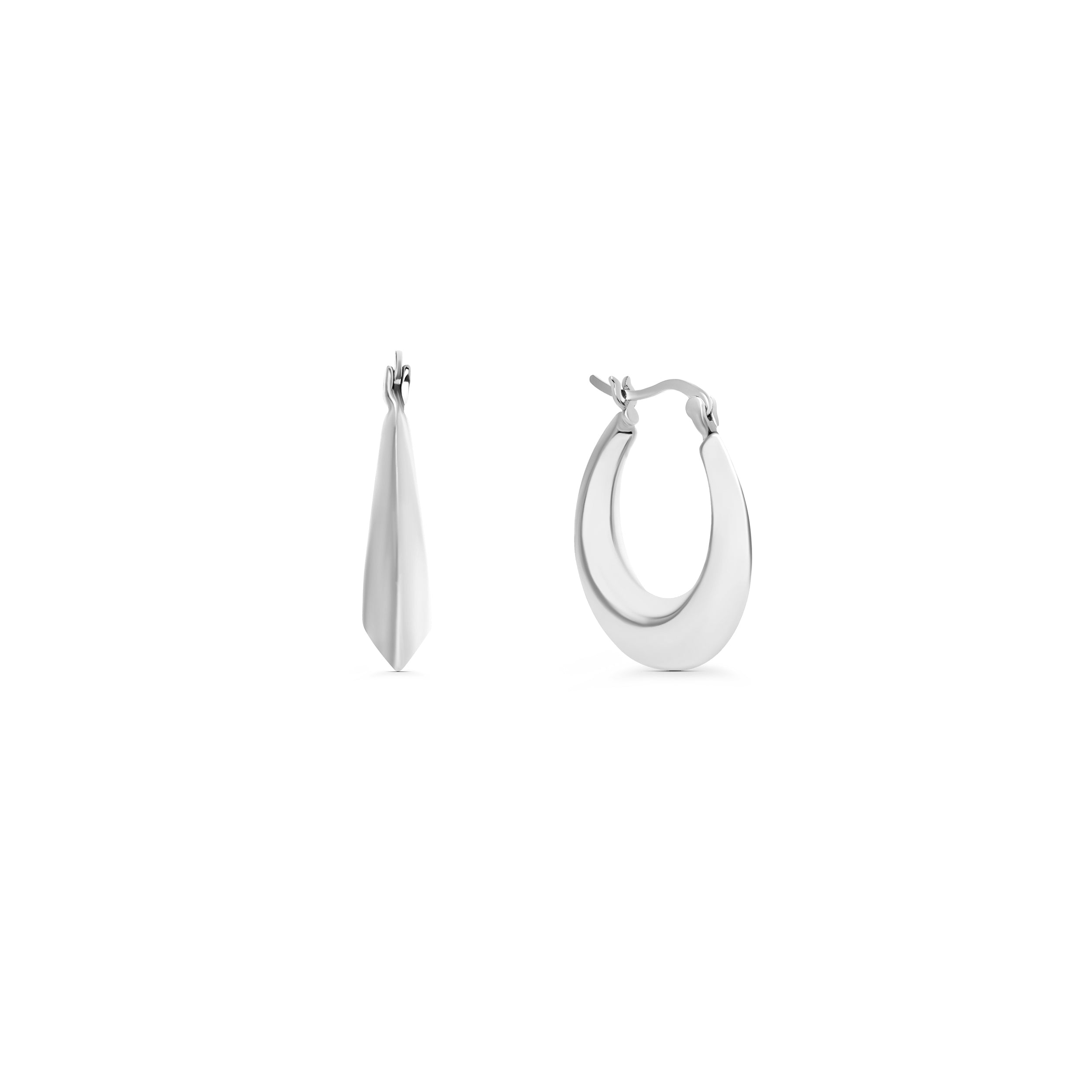 Silver Hoops