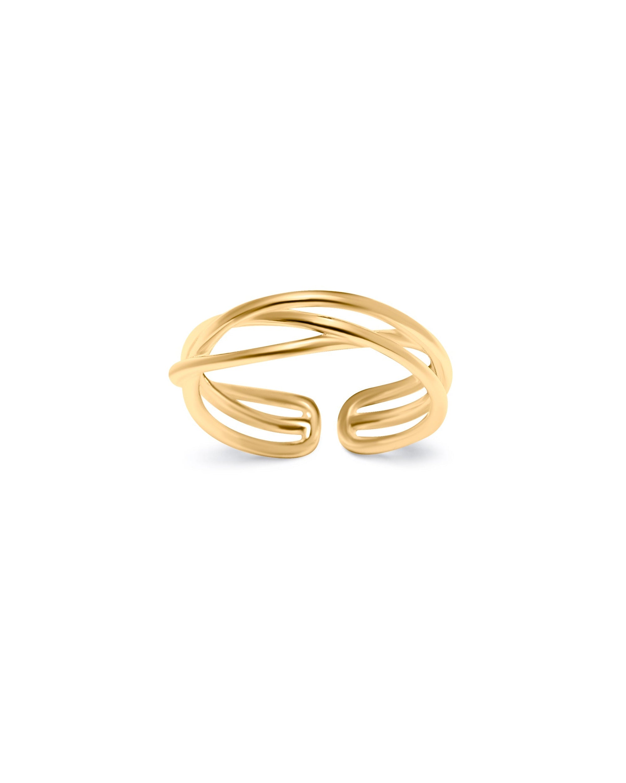 Gold link ring