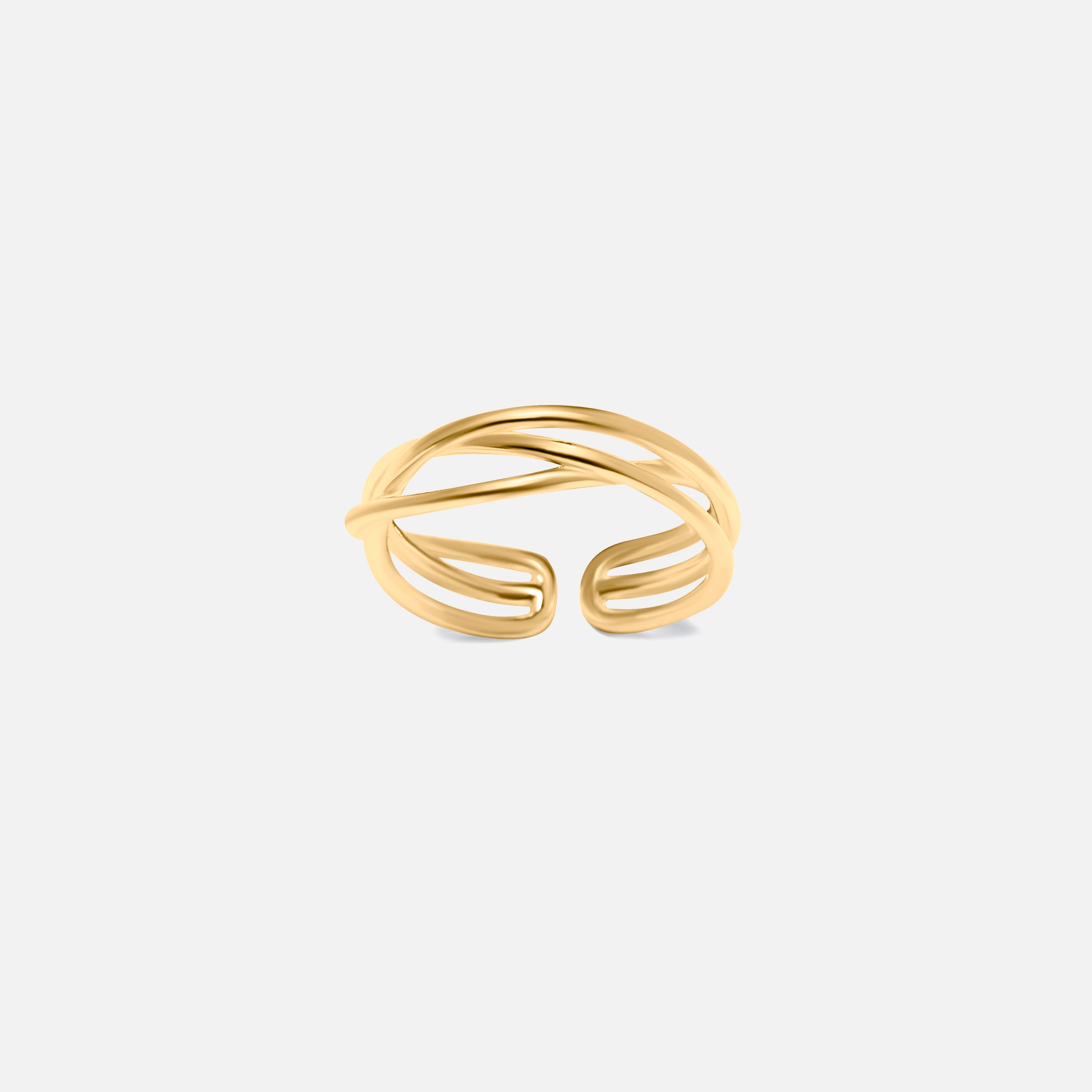 Gold link ring