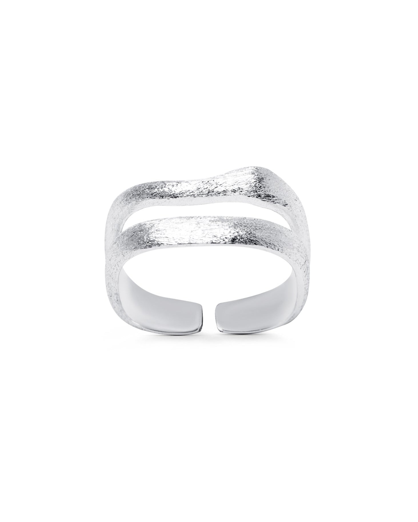 Silver Satin ring