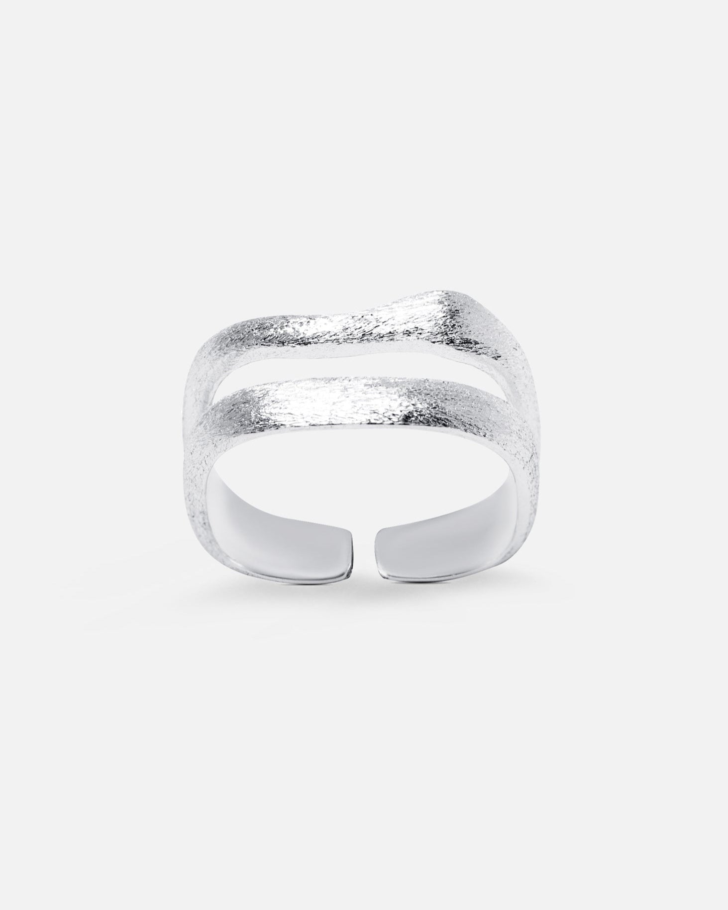 Silver Satin ring
