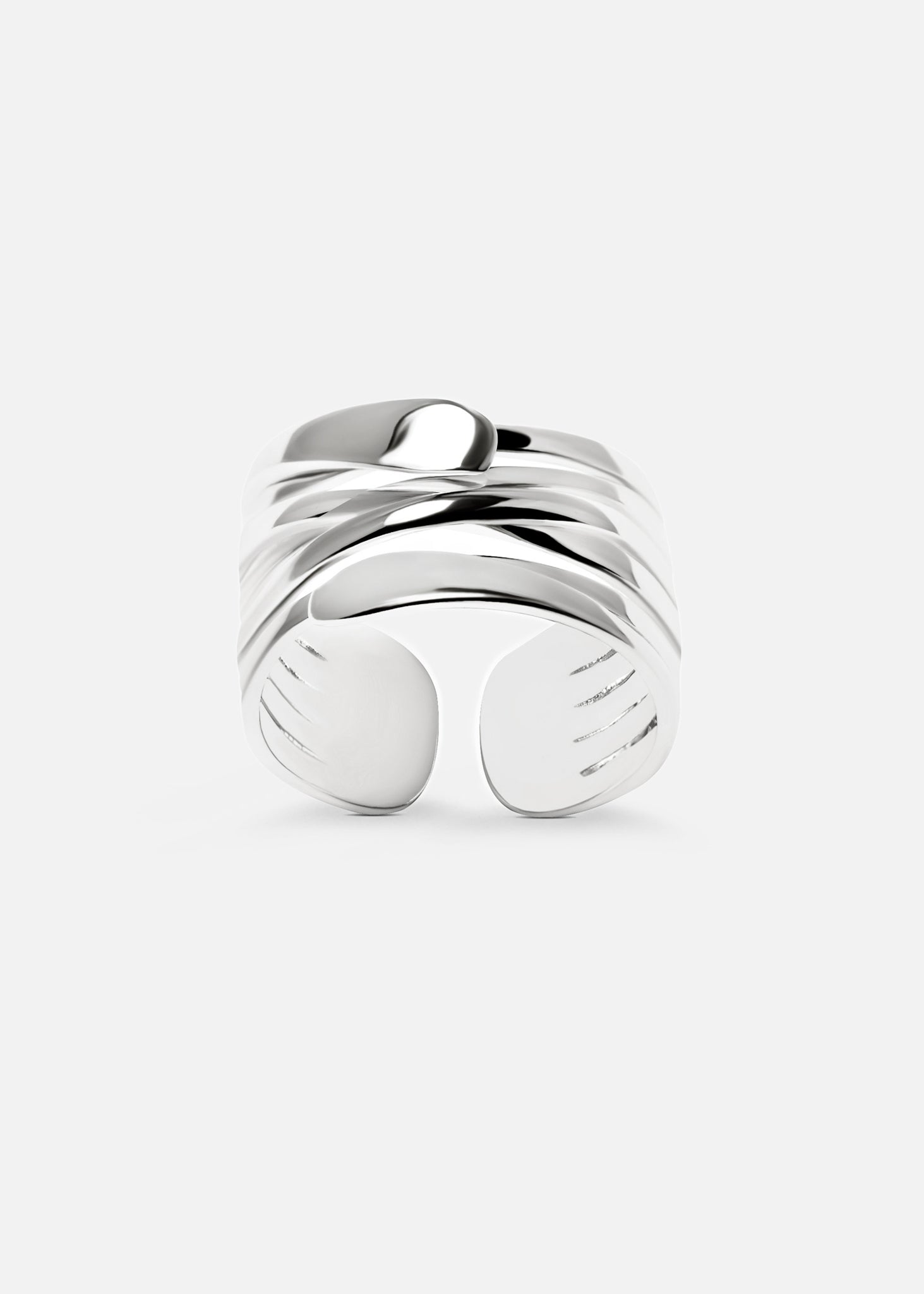 Silver statement ring