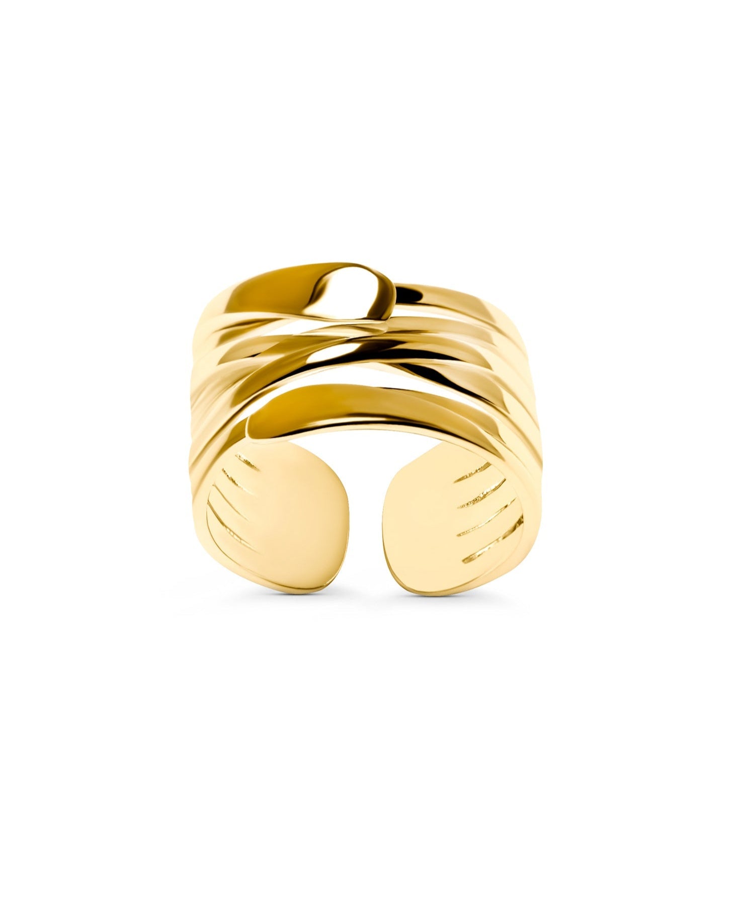 Gold statement ring