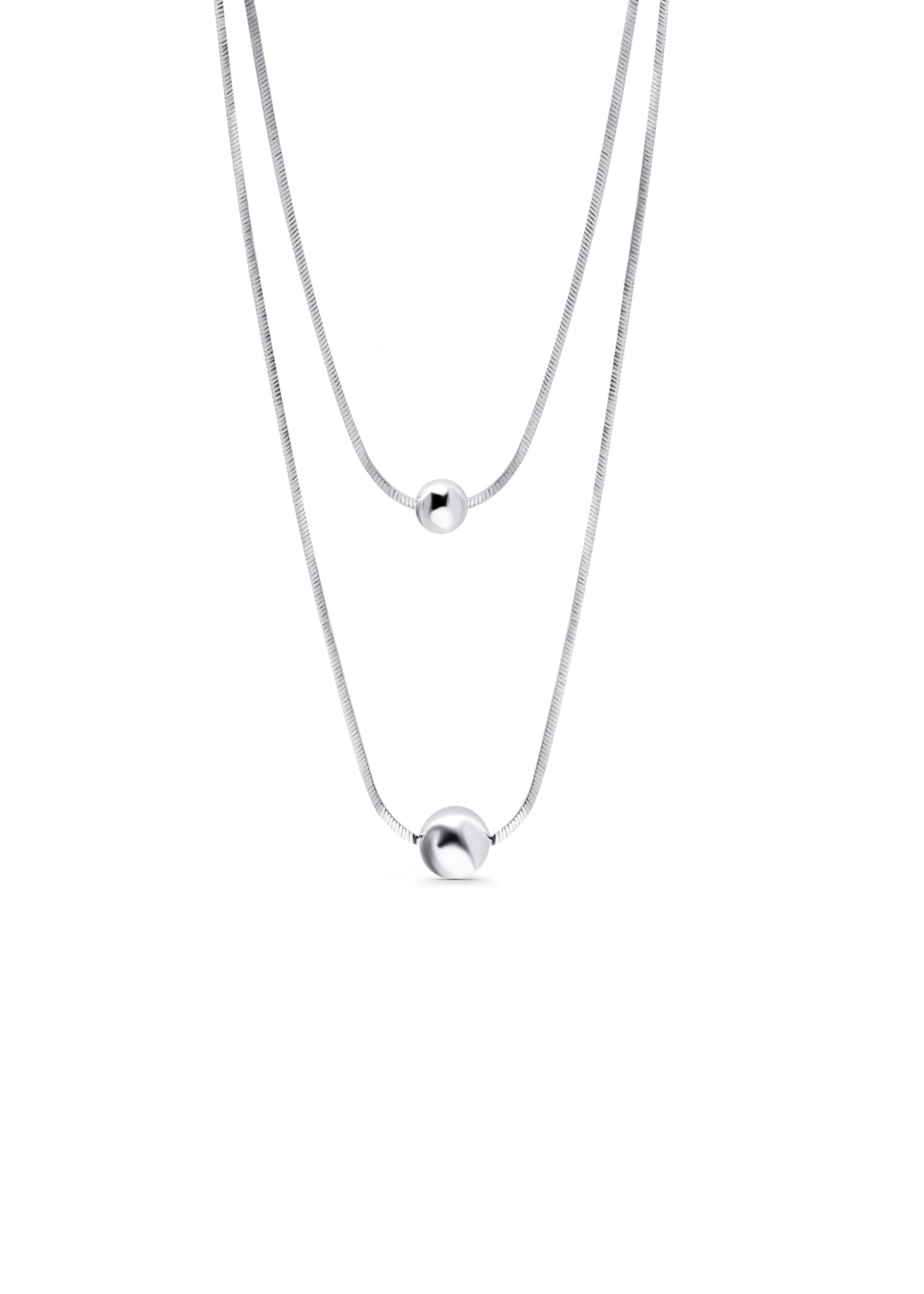 Droplets double necklace