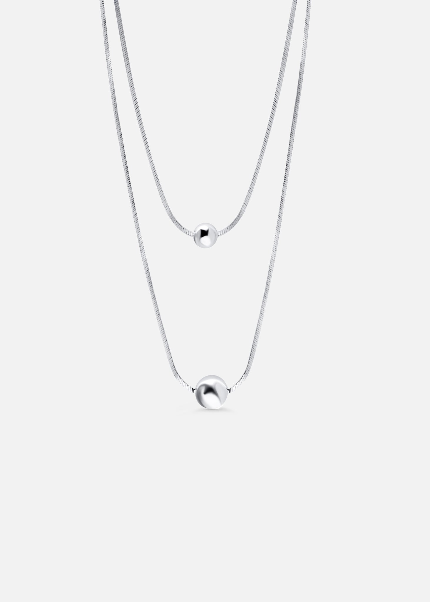 Droplets double necklace