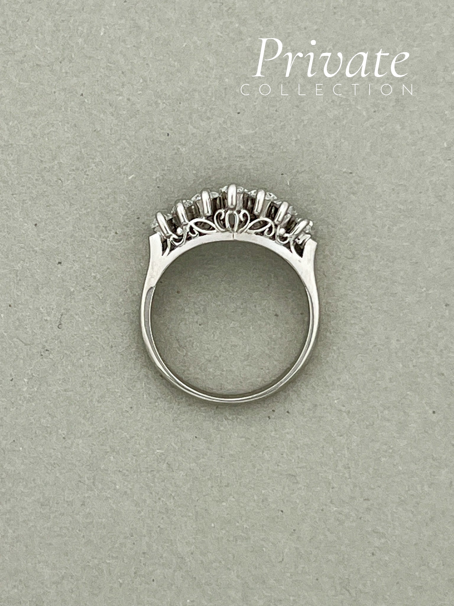 PC V-alliansering marquise-cut diamanter Platina str 51