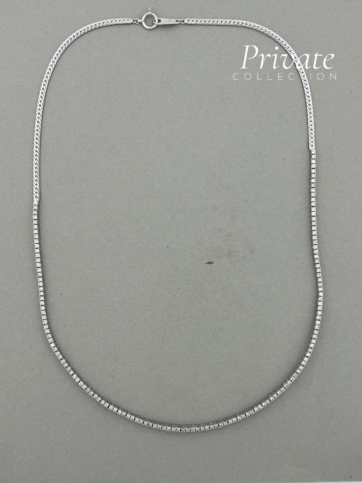 PC Diamond Tennis Chain 18K White Gold