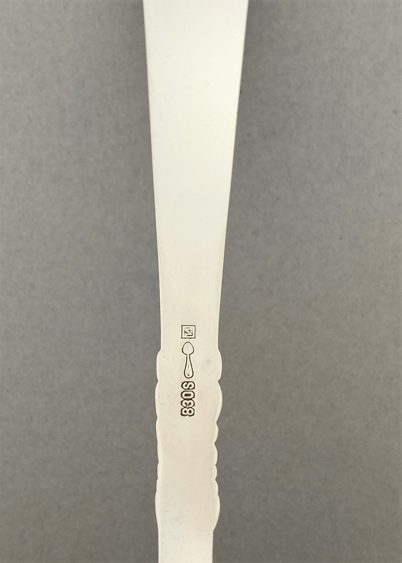 Vintage Odel stor kompottskje / serveringsskje