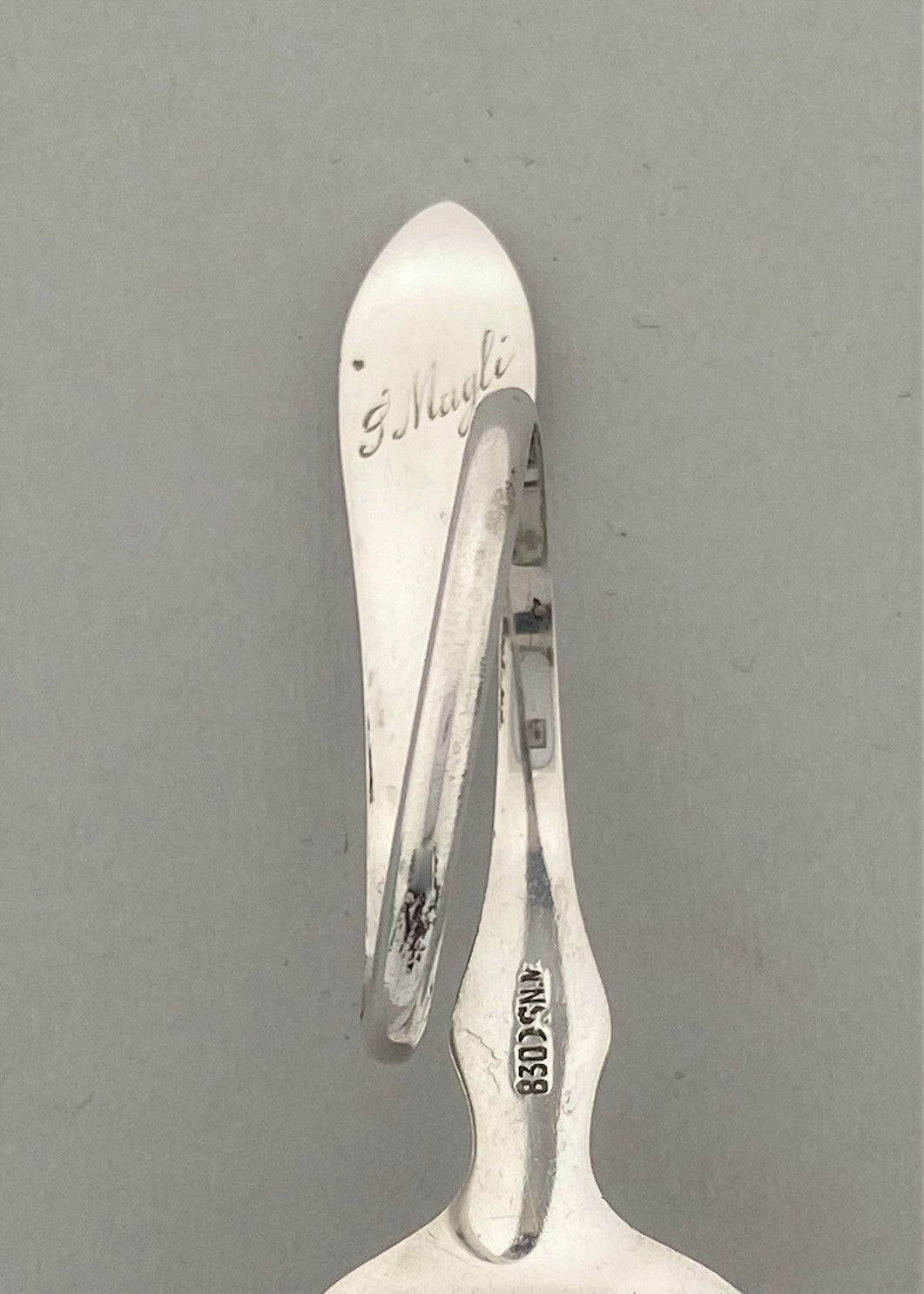 Vintage Raised Rose Sugar Spoon / Sprinkle Spoon