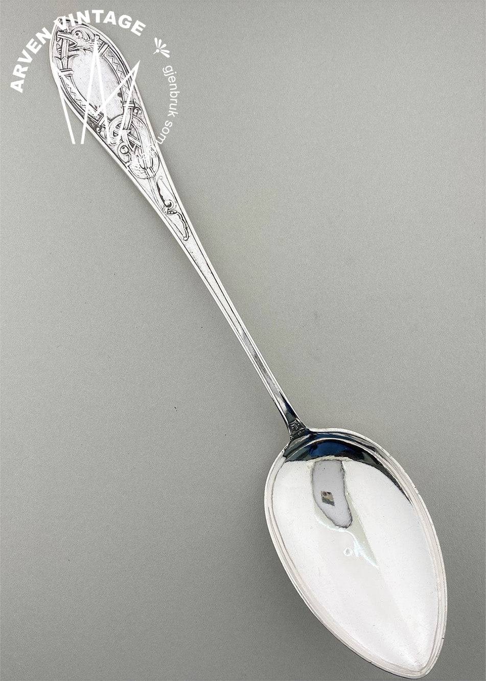 Vintage Drage stor spiseskje