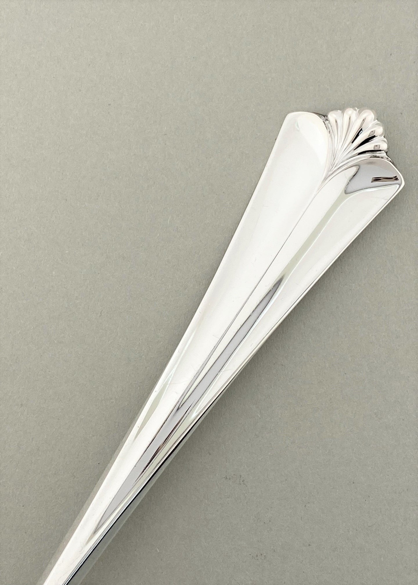 Vintage Town Hall fan cream spoon / serving spoon with fold