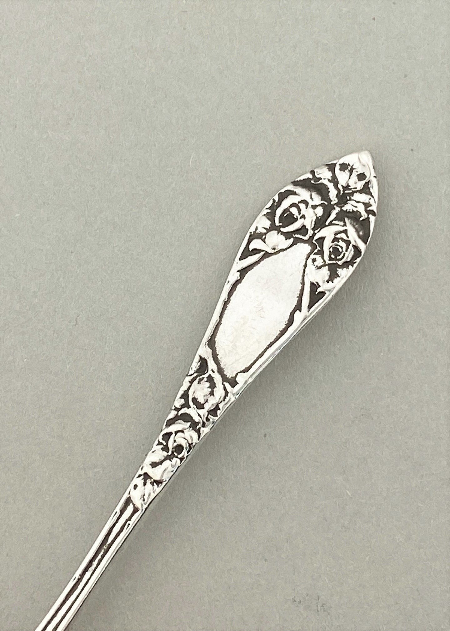 Vintage Raised Rose Teaspoon