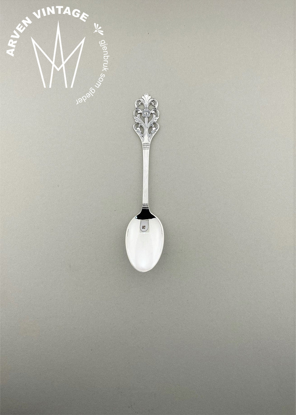 Vintage Viking Rose kaffeskje