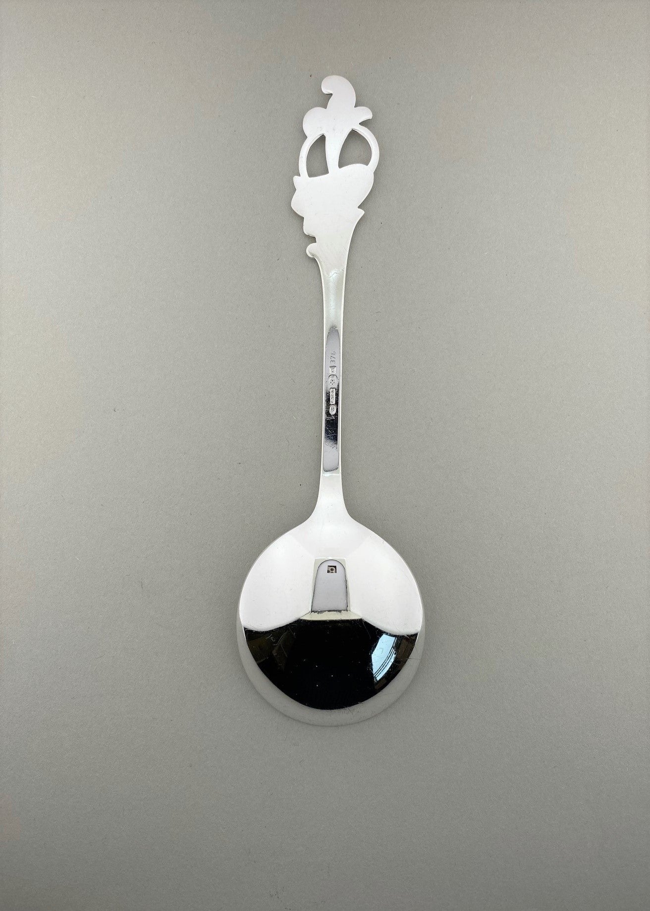 Vintage Bluebell cream spoon