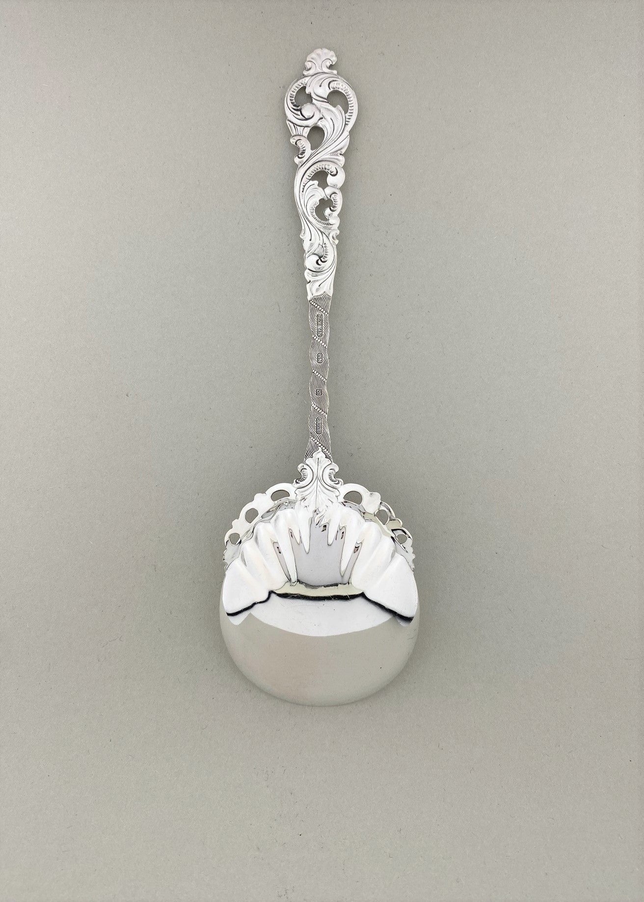 Vintage Dobbel Rokokko syltetøyskje 17,5cm