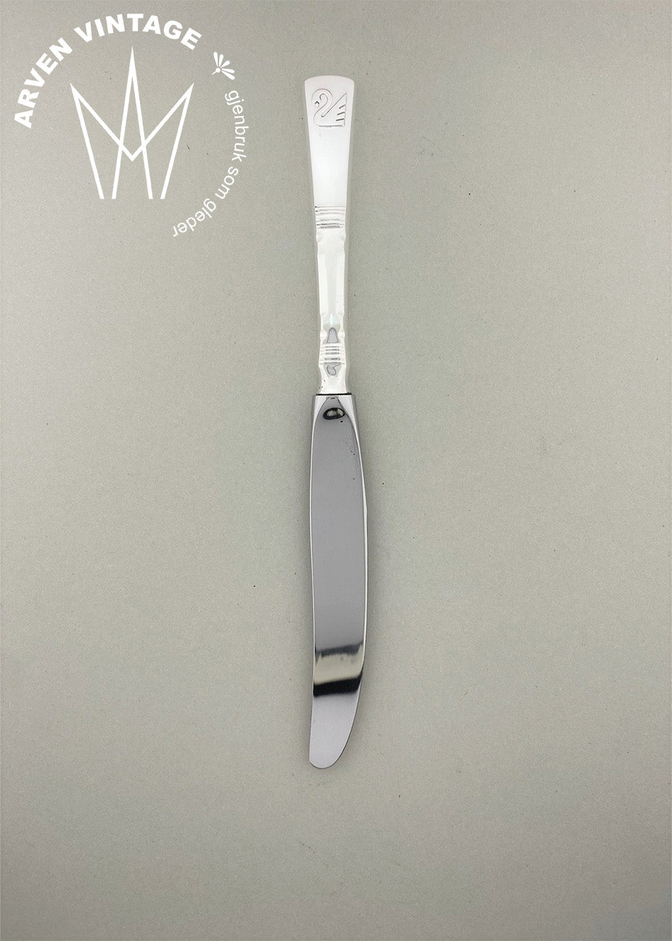 Vintage Bankett fruktkniv med svane