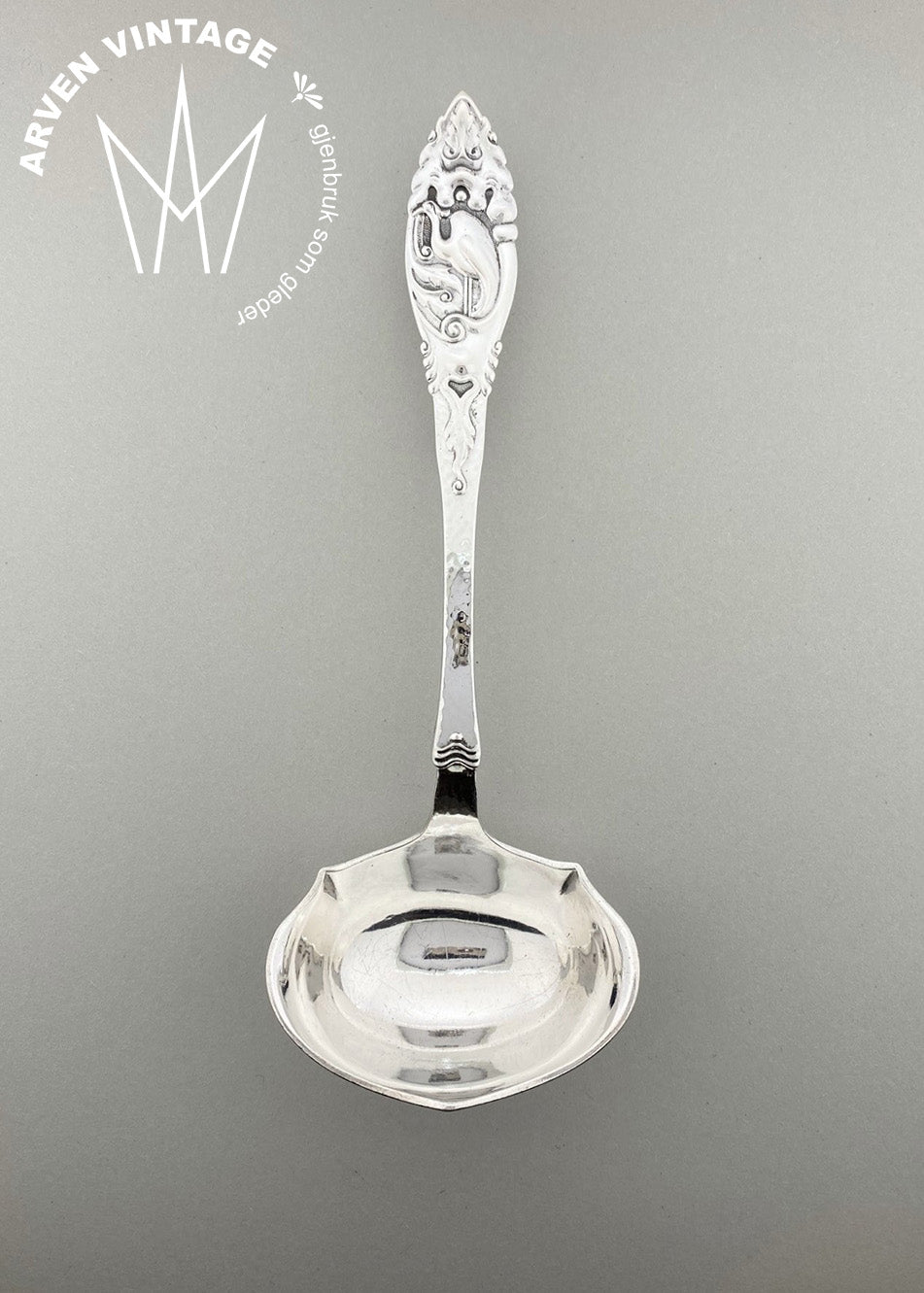 Vintage Ibis sauce spoon with hook
