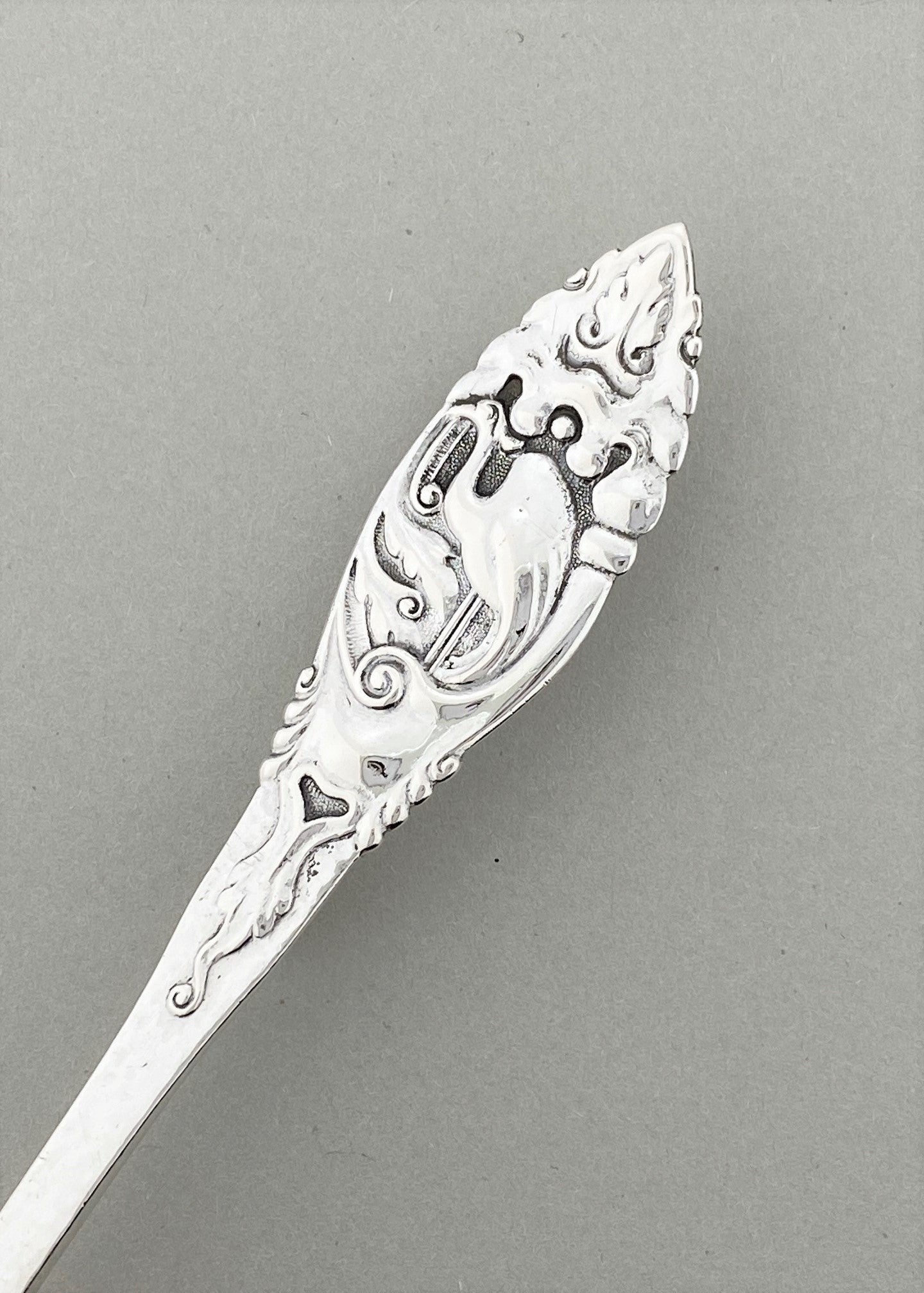 Vintage Ibis sauce spoon with hook