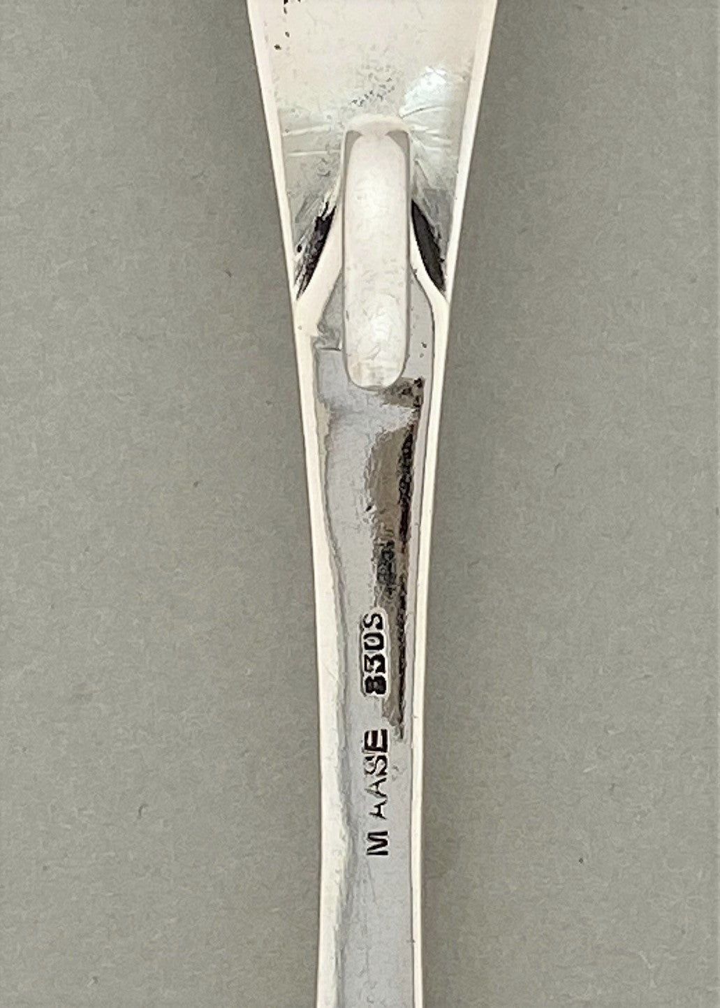 Vintage New shell sauce spoon with hook