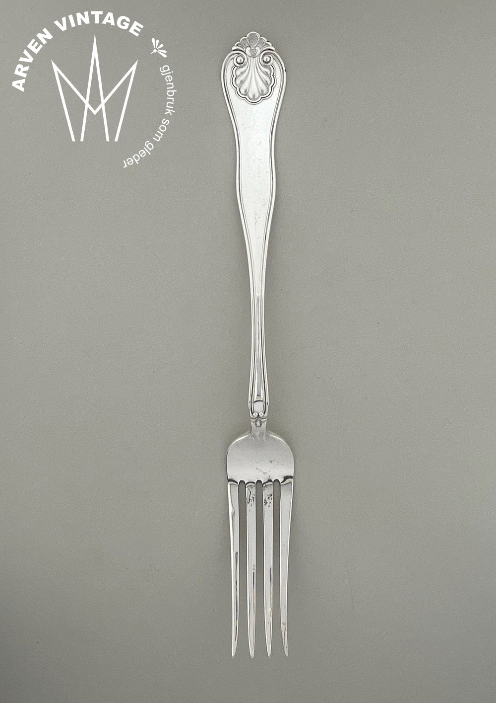 Vintage Ny skjell stor spisegaffel