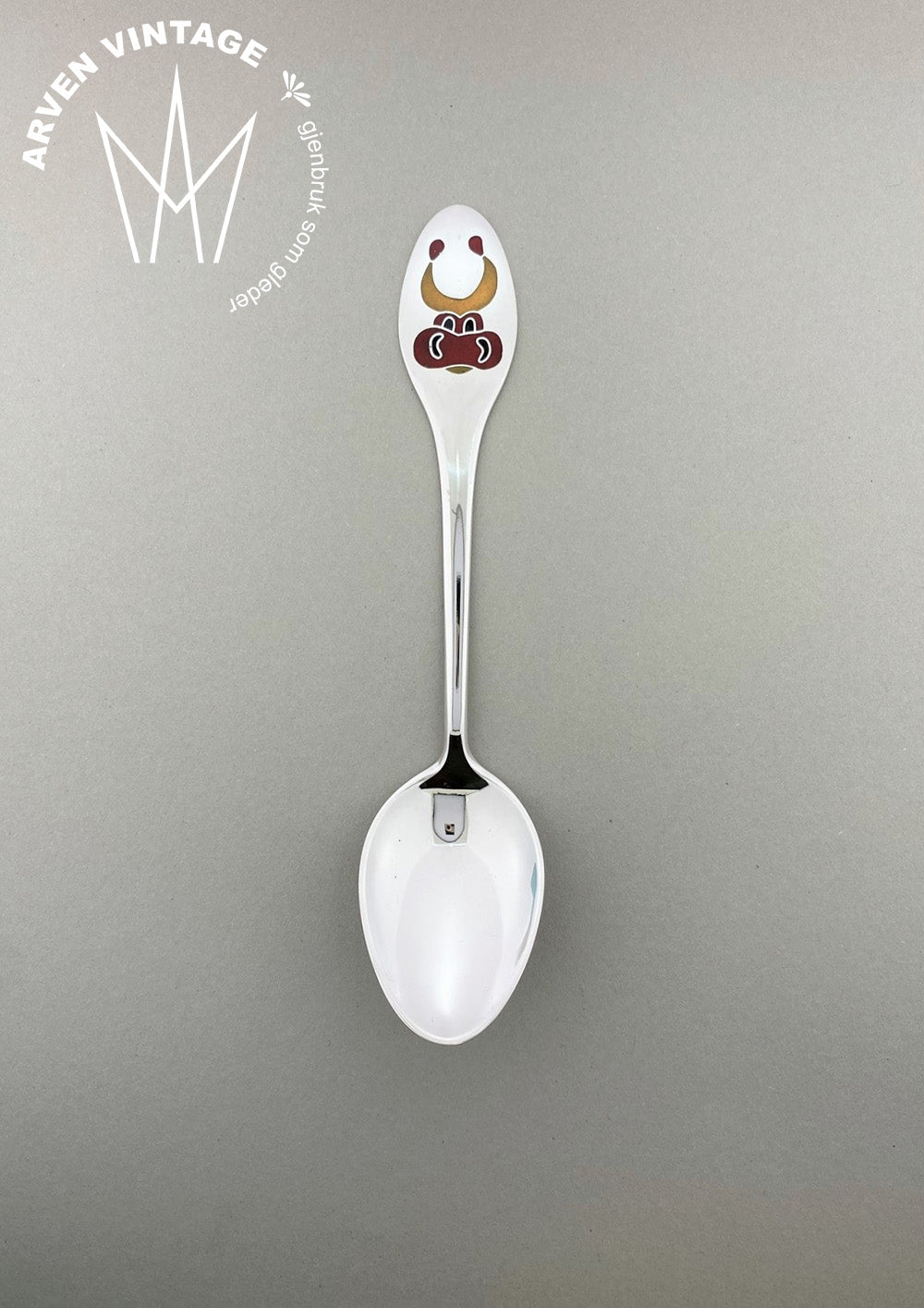 Vintage Lucky sign Taurus children's spoon