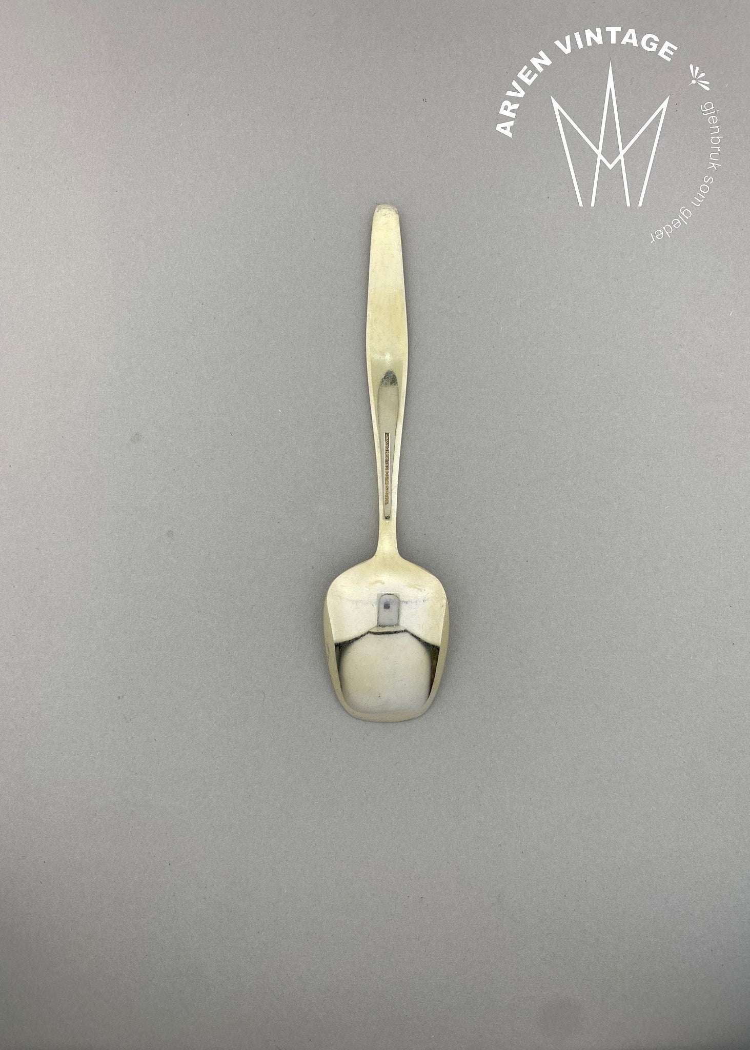 Vintage Åre jam spoon with red enamel