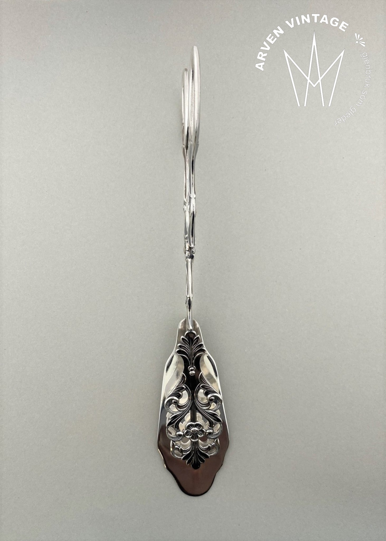 Vintage Viking Rose sandwich tongs
