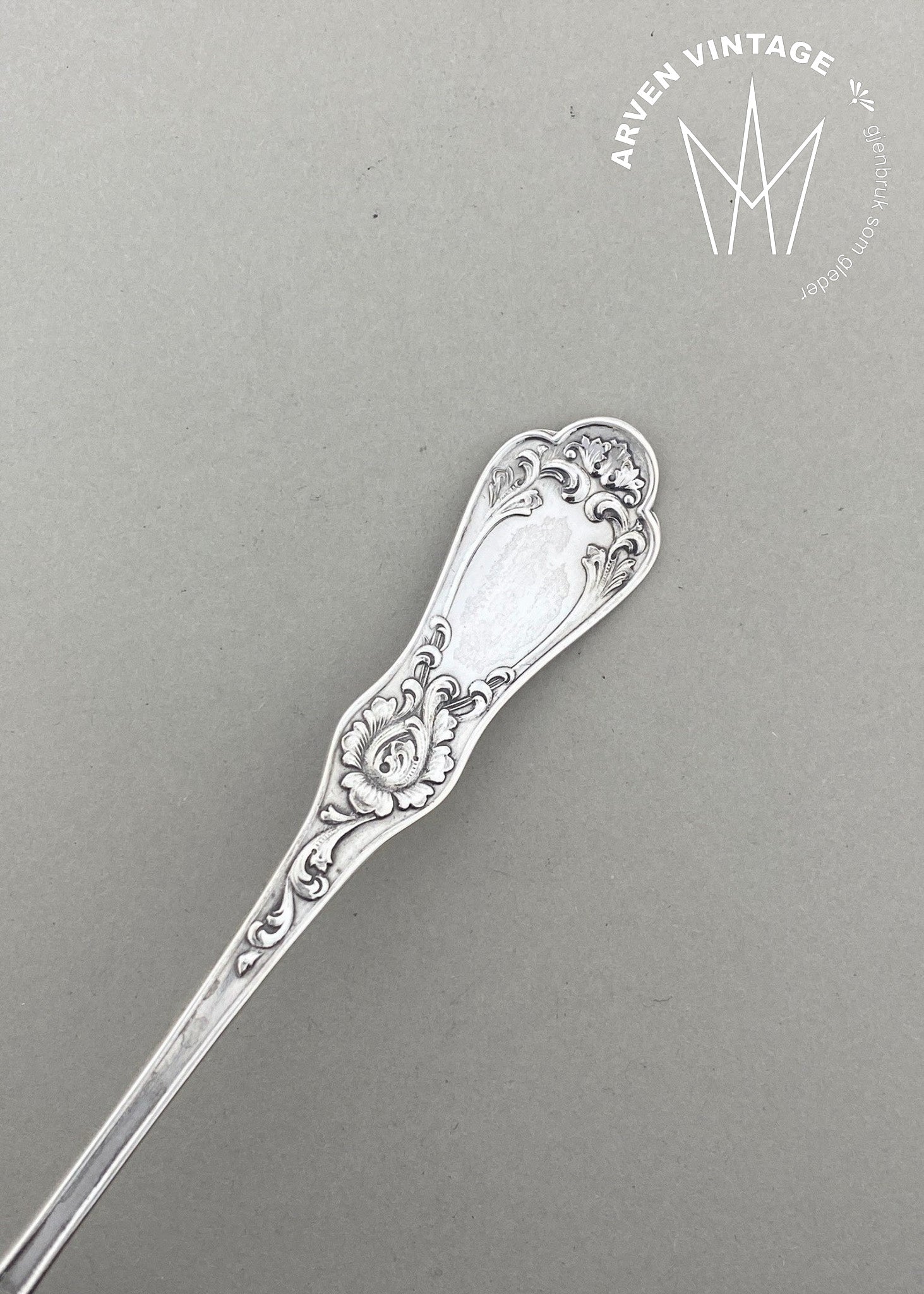 Vintage Farmer Rococo cream spoon