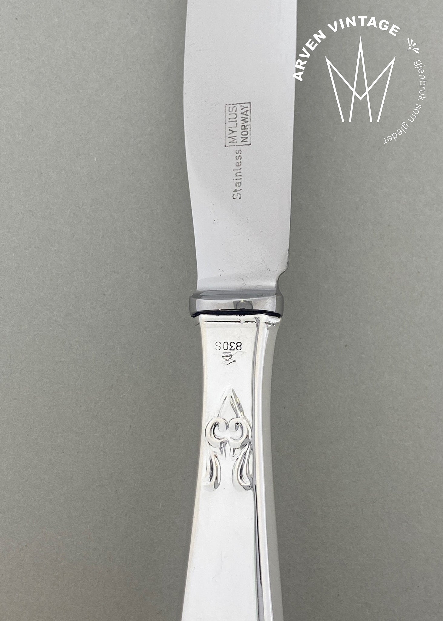 Vintage Saga spisekniv stor