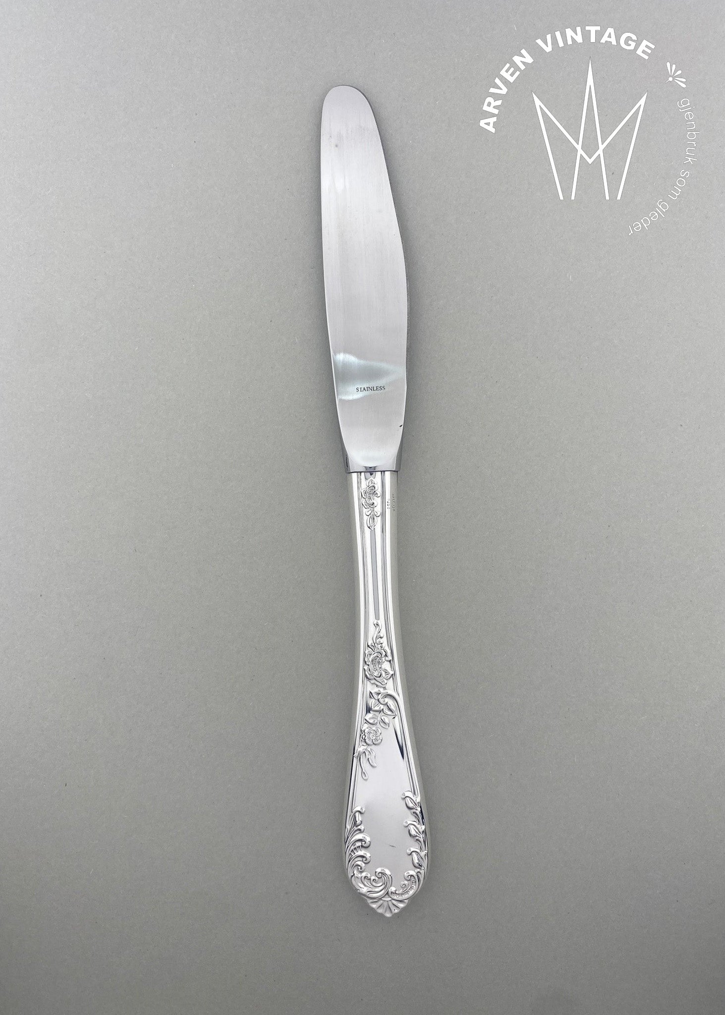 Vintage Tradition liten spisekniv med langt skaft