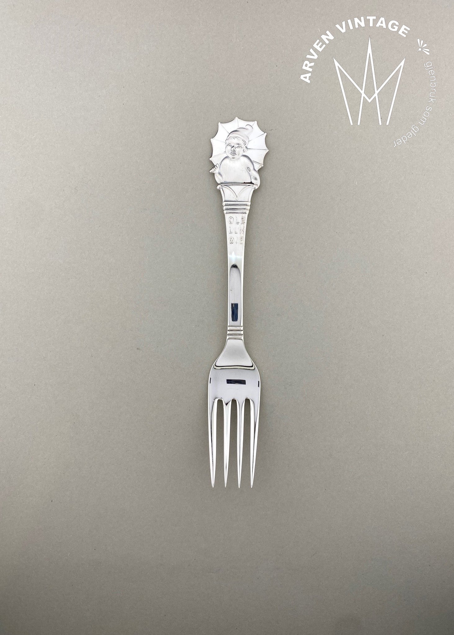 Vintage Ole Lukøje children's fork