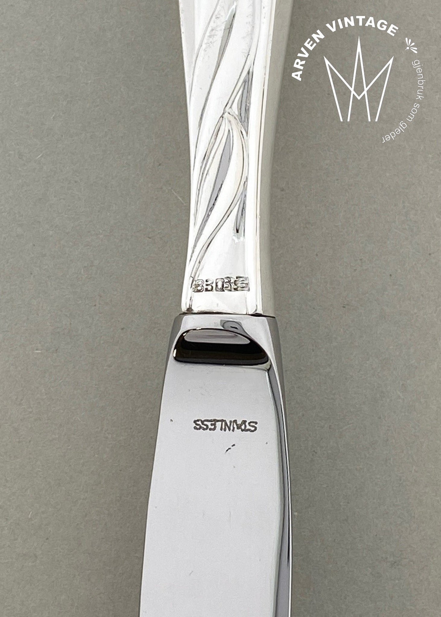 Vintage Minnesølv barne-/fruktkniv