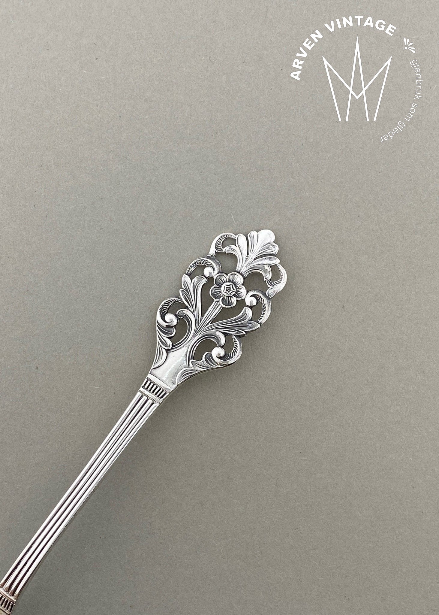 Viking Rose ice cream spoon