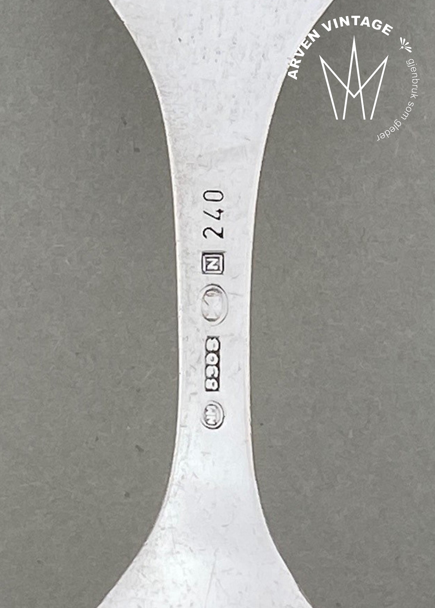 Vintage Viking Rose sugar spoon